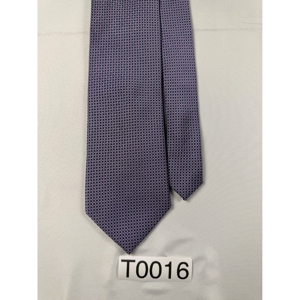 Jos A Bank Signature Collection Purple Neat Silk Tie Mens Geometric Hand Made
